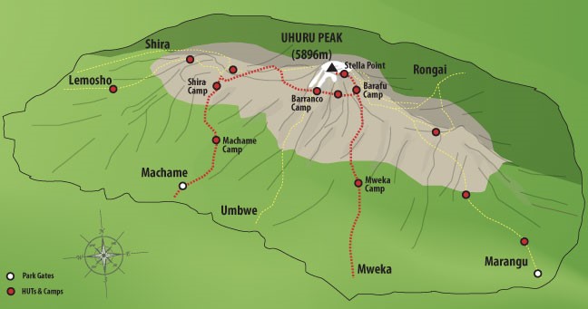 6 Days Machame Route Climbing Kilimajaro